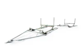 Sn&#248;scooter T&#248;mmerdoning, Stor T&#248;mmerkjelke m/bremsedrag og plastbelegg