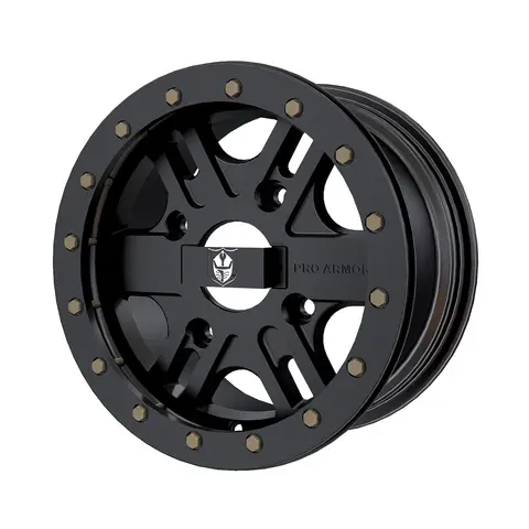 Polaris Pro Armor® Combat 14" x 7" Matt Svart, Front/Bak