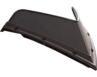 Polaris Low Windshield 18 cm Black, Pro-Ride