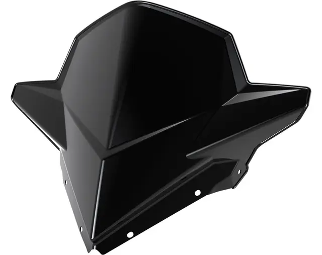 Polaris Mid Windshield 36 cm Matte Black, Pro-Ride 