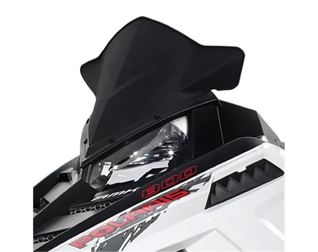 Polaris Mid Windshield 36 cm Matte Black, Pro-Ride 
