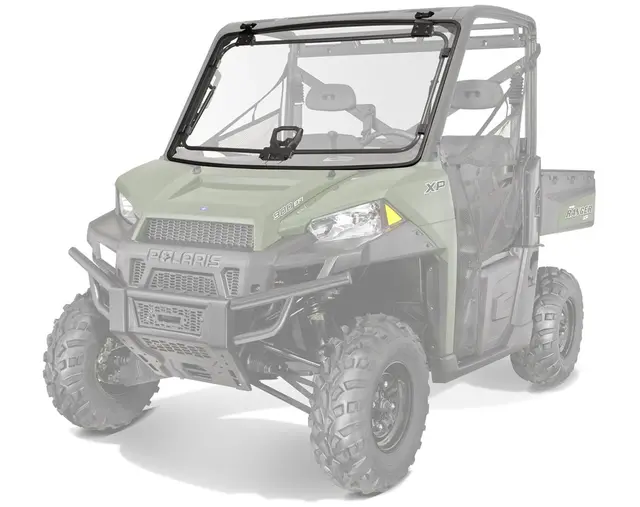 Polaris Full Tip-Out Poly Vindrute Ranger, Lock & Ride 