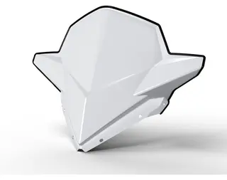 Polaris Flatland Mid Windshield 46 cm White
