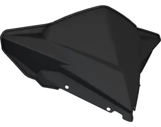 Polaris Deep Snow Mid Windshield 33 cm Matte Black