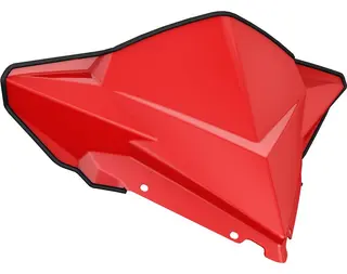 Polaris Deep Snow Mid Windshield 33 cm Red