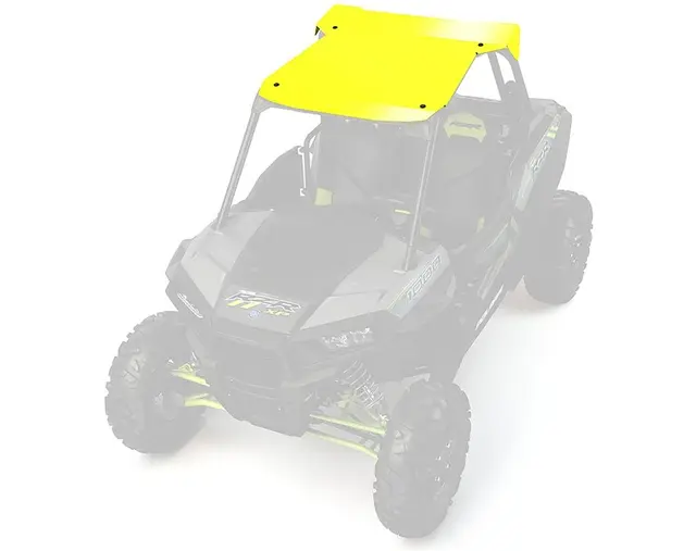 Polaris Aluminum Tak Grønn Lime Squeeze/Grønn, RZR, 2-seter 