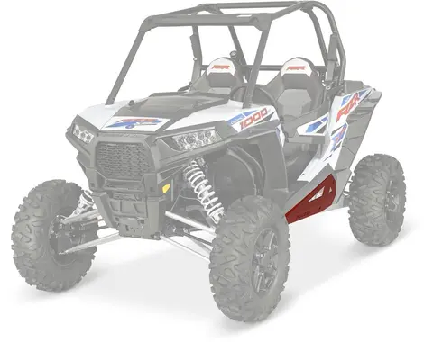 Polaris Lav Profil Sidebeskytter 2-Seter Indy Rød, RZR