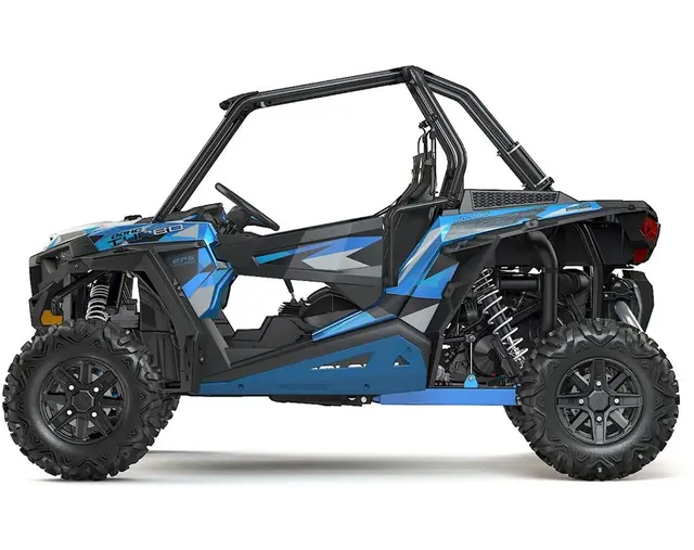 Polaris Lav Profil Sidebeskytter 2-Seter Blå, RZR 