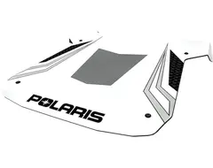 Polaris Graphic Sport Tak Hvit RZR, 2-seter
