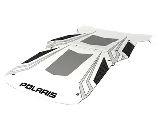 Polaris Graphic Sport Tak Hvit RZR, 4-seter