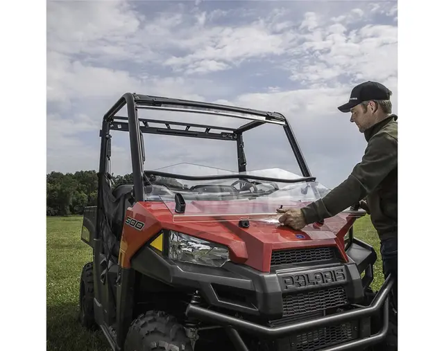 Polaris Flip-Down Vindrute HardCoat Poly Ranger EV, ETX, Crew, 570, 500 