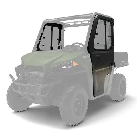 Polaris Poly Dør m/Hengslet Vindu Sort, Ranger EV, ETX, 570, 500