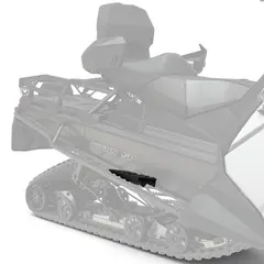 Polaris Passenger Footrests Titan Fothvilere for passasjerer, Matt Svart