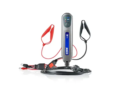 Polaris Exide Batterilader Bil/MC/Sn&#248;scooter 12V-4A, For batterier opp til 85AH