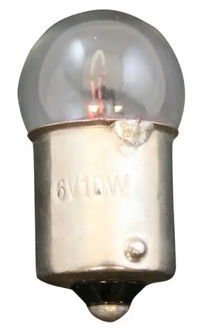 Lyspære - 6V, 10W Sokkel: BA15s