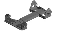 Rammy Justerbar Tilbehørsramme For frontmontering - Passer snøfres