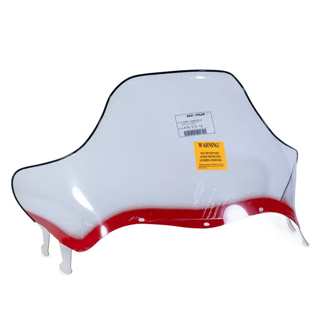 Vindrute Polaris Flared Lav Grafikk/Rød Vindrute med innebygget "handguards" 