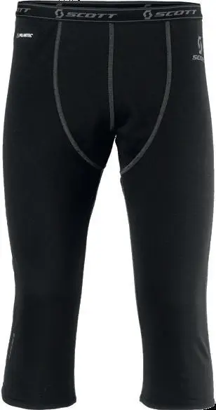 Scott 4zr0 3/4 Bukse - Sort, S Basis-Lag bukse i Polartec Power Dry 