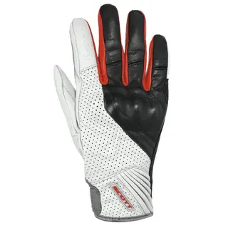 Scott Lane 2 Hansker - Hvit/Sort MC hanske i perforert nappa geiteskinn