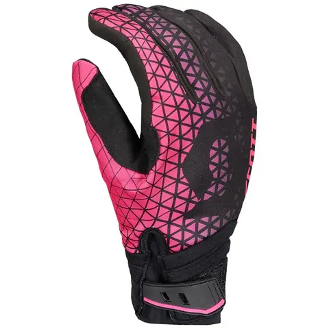 Scott Race DP Vinterhansker - Sort/Rosa DRYOsphere, laminert membran