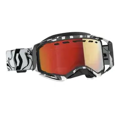 Scott Prospect SX Brille LS - Sort/Hvit Lyssensitiv R&#248;d Chrome Linse
