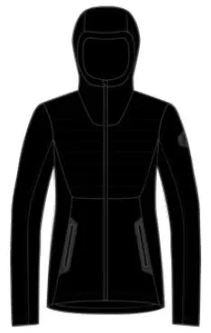 Scott Defined Optic Dame - Sort, M Strikket "røff" hoodie med god varme 