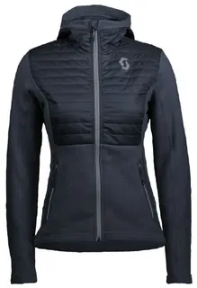 Scott Defined Optic Dame - Bl&#229;/Sort Strikket &quot;r&#248;ff&quot; hoodie med god varme