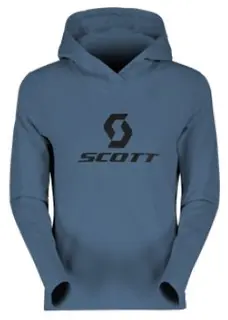 Scott Defined Mid Damehoodie - Bl&#229; Stretchy hoodie av b&#248;rstet fleece