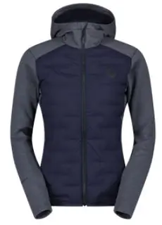 Scott Defined Warm Hybrid Hoody - Bl&#229; Varm og vindtett fleecejakke