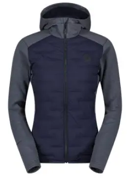 Scott Defined Warm Hybrid Hoody - Blå Varm og vindtett fleecejakke til Dame