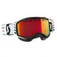 Scott Prospect SX Brille - Sort/Hvit Amplifier Rød krom linse