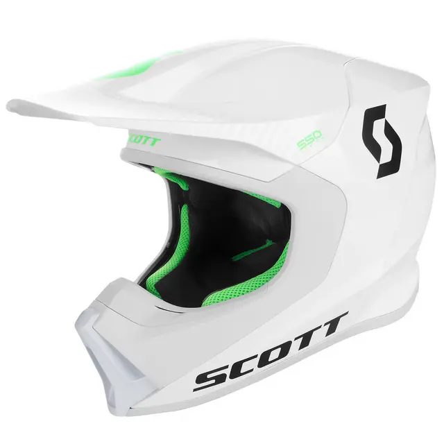 Scott 550 Hatch Crosshjelm - Hvit 2XL/64