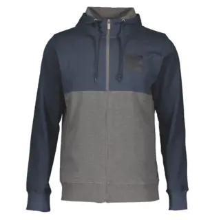 Scott Hettejakke 10 Casual - Bl&#229;/Gr&#229; Behagelig fritidsjakke med hette