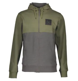 Scott Hettejakke 10 Casual - Gr&#248;nn/Gr&#229; Behagelig fritidsjakke med hette