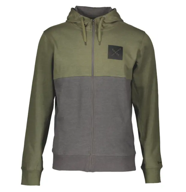 Scott Hettejakke 10 Casual - Grønn/Grå Behagelig fritidsjakke med hette 