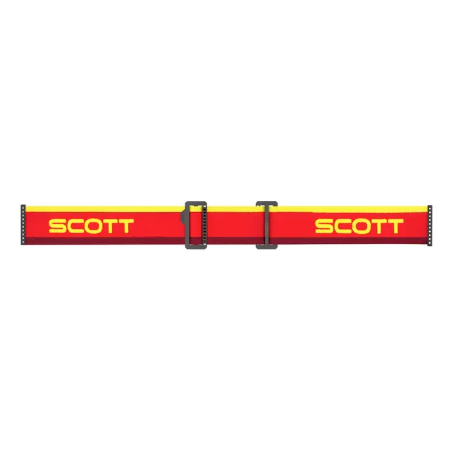 Scott Fury MX Brille - Rød/Gul Gul Chrome WORKS Linse 