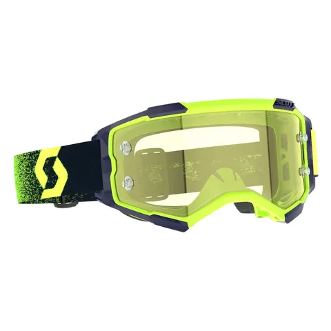 Scott Fury MX Brille - Gr&#248;nn/Gul Gul Krom Works Linse