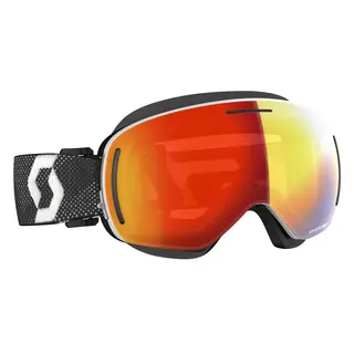Scott LCG Evo SX Brille - Hvit/Sort Enhancer R&#248;d Chrome/Klar