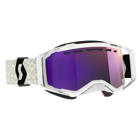 Scott Prospect SX Brille - Hvit/Sort Enhancer Lilla Chrome Linse