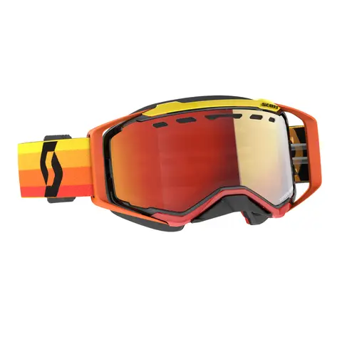 Scott Prospect SX Brille - Oransje/Gul Oransje/Gul - Enhancer R&#248;d Chrome