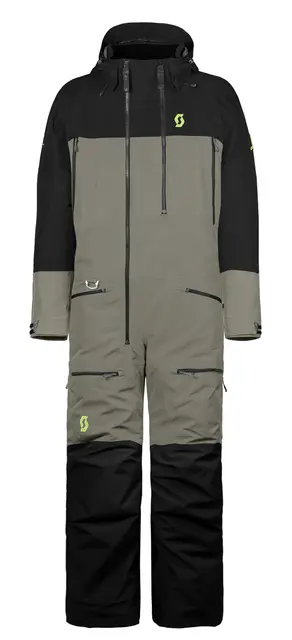 Scott Roop Dryo - Lysgrå/Sort, XL Varm touringdress, 200/180g 