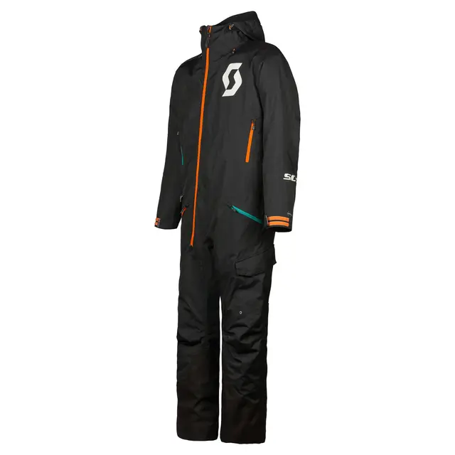 Scott Back-X Monosuit - Sort, S Enkel, prisgunstig monosuit med seler 