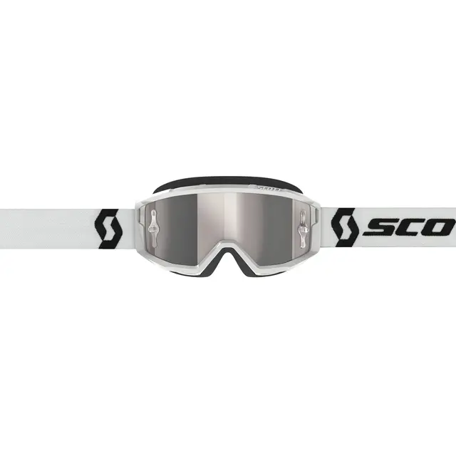Scott Primal MX Brille - Hvit Sølv Chrome WORKS Linse 