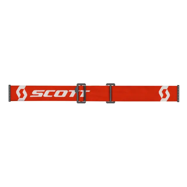 Scott Primal MX Brille - Rød/Hvit Oransj Krom WORKS Linse 