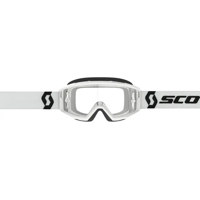 Scott Primal MX Brille - Hvit Klar WORKS Linse 
