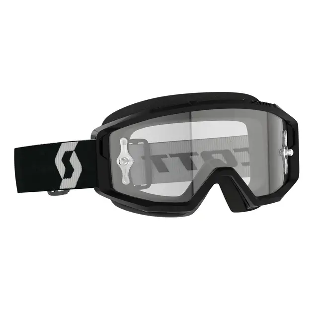 Scott Primal MX Brille - Sort/Hvit Klar WORKS Linse 