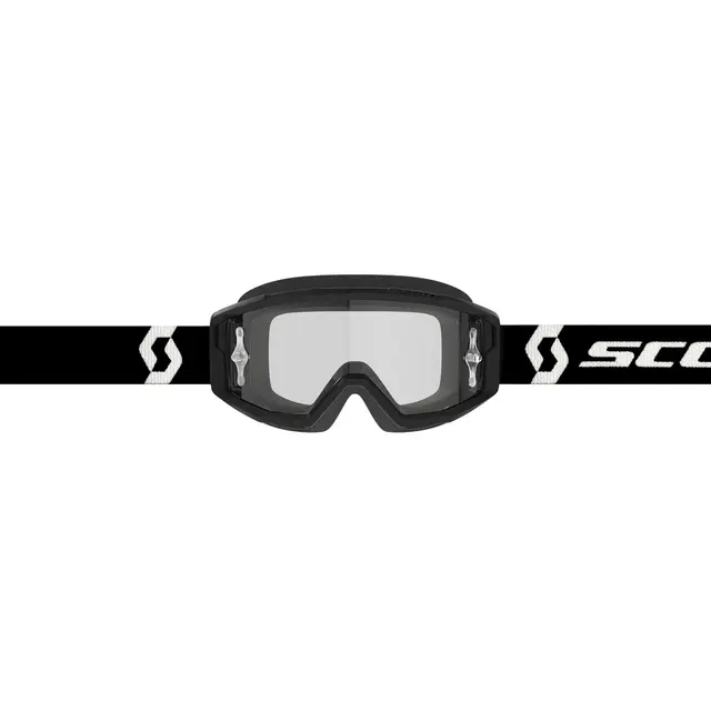 Scott Primal MX Brille - Sort/Hvit Klar WORKS Linse 