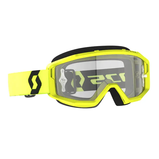 Scott Primal MX Brille - Gul/Sort Klar WORKS Linse 