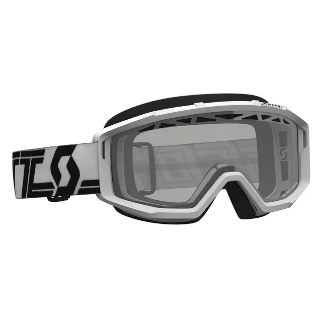 Scott Primal MX Brille Enduro Hvit/Sort Klar Linse 