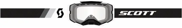Scott Fury Snow Cross black/white clear S0 
